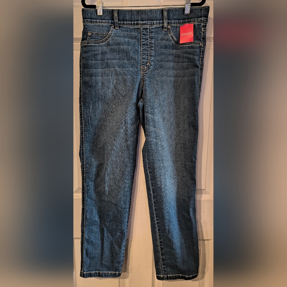 Spanx Sz XL Blue Denim Jeans